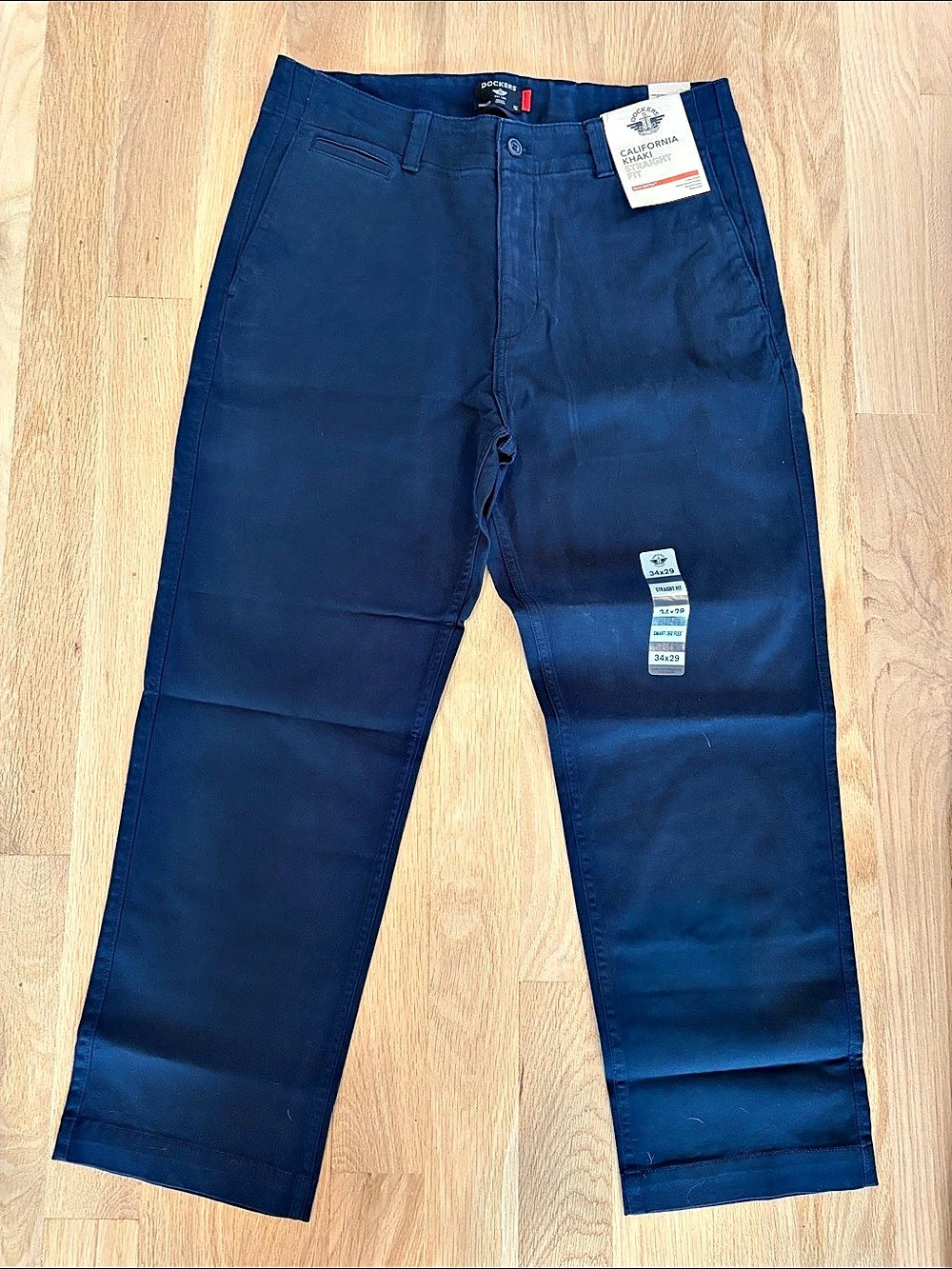 Dockers California Khaki Straight Fit Smart 360 Flex Blue 34x29